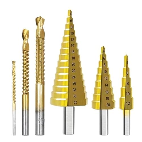 HSS`^XebvhrbgXe[Wh؍ޗpXebvhZbgdH3-12 4-12 4-20 4-32mm(Step Saw Drill Set)