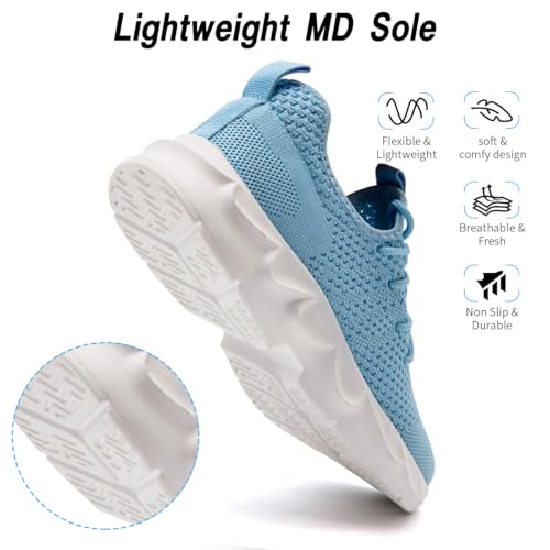Image of DLWKIPV Womens Walking Shoes Slip On Sneakers Tennis Shoes Running Sport Workout Gym Shoes Athletic Non Slip Lightweight Breathable Fashion Casual Shoes for Travel Work