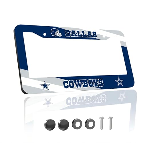 Made for Premium Aluminum Alloy License Plate Frames for Cowboys Fans
