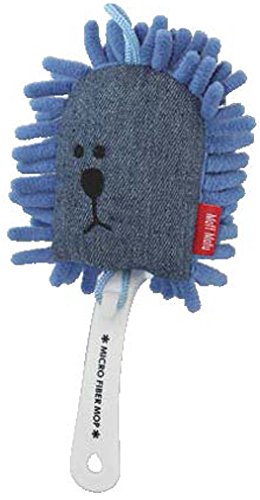 インテリアカンパニー ハンディモップ マイクロファイバー 7×5.5×22cm ブルー モフモフ ILF-8831