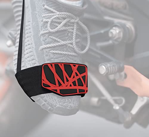 Susy Shop Couvre-chaussures moto et scooter pour changement de vitesse | Patin antidérapant | Protection anti-taches réglable Chaussures Sneakers Bottes | Pare-chaussures Motocyclistes Cover