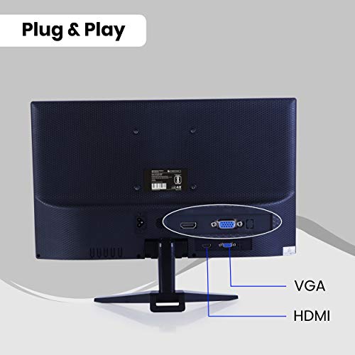 Image of ZEBRONICS 18.5(46.9cm) Monitor with HDMI and VGA Port(Black)