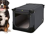 Maelson Soft Kennel faltbare Hundebox -anthrazit - XXL 120 - (120 x 77 x 86 cm)