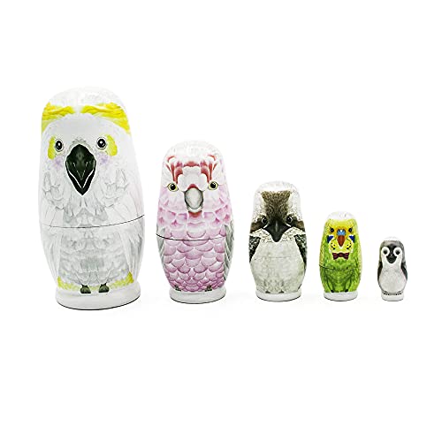 N./A Yeeci Nesting Dolls, Wooden Russian Nesting Dolls For Kids, Handmade Animal Matryoshka Russian Doll Toys For Children Christmas Birthday Wishing Gift (Owl Family) #TOP2