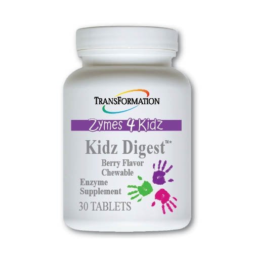 Transformation Enzymes Kidz Digest Chewable, 30 Tablets - #1 Practitioner Recommended - Promote