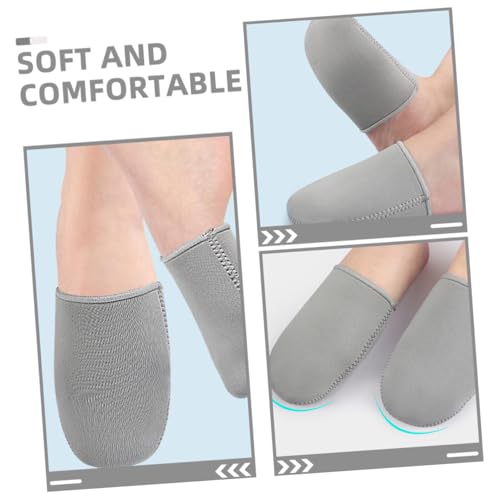 1 par de calentadores de dedos aislados de neopreno para ciclismo y deportes al aire libre, diseño de medio dedo para pie y calor para correr y estilos de vida activos miniatura 3