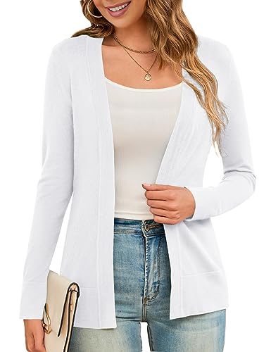 LIENRIDY Women's Cardigans Lightweight Long Sleeve Open Front Sweater Cardigan, S-XL