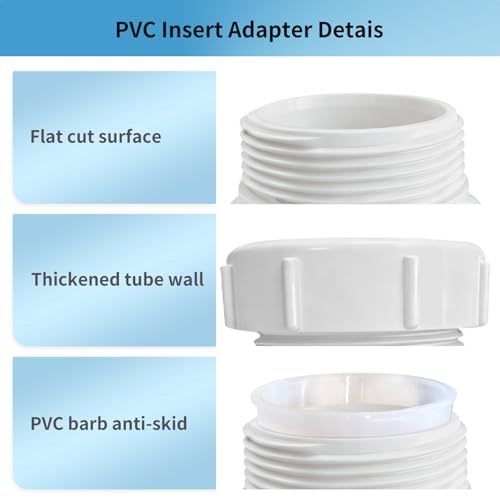 Image of LESSO PVC Trap Adapter, 1-1 /2 x 1-1 /4 Inch Female Fitting