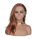 L7 Mannequin Realistic Mannequin Head Bust Wig Head Stand for Wigs Making Styling Wig Cap Earring...