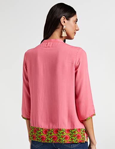 Image of Amazon Brand - Myx Women Cotton Regular Fit Short Kurti (Available in Plus Sizes)