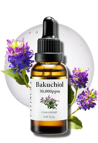 Korean Bakuchiol Concentrate DIY Mix-in Serum 30,000 ppm - High Potency Retinol Alternative | Wrinkle Reduction Skin Firming & Smoothing - Anti-Aging Sensitive Skin Vegan & Cruelty-Free Non-GMO 1 oz