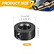 PATIKIL 8mm Bohrung Wellenkragen 16mm OD 8mm Dicke, 2 Stück Klemmring Madenschrauben Set Kohlenstoffstahl mit Gewindestift & Schlüssel für Automobilrobotik Maschinenbauin, Schwarz