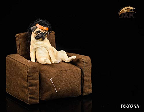 パグくん専用 Amazon | JXK 1/6 サイズ パグ かつら 可愛い 犬 動物 リアル