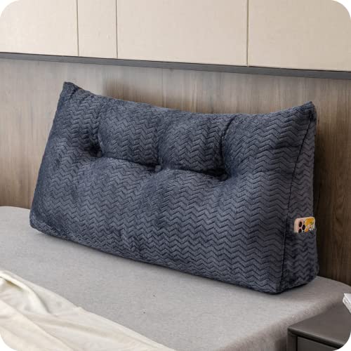 ZOEMO Large Bolster Triangular Headboard Wedge Backrest Positioning Support Bed Rest Reading Pillows...