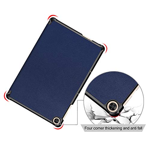 TEYOON Case for Huawei MatePad T10/T10S,PU Leather Tri-Fold Stand Cover for Huawei MatePad T10 9.7 inch(AGR-L09 / AGR-W09) & MatePad T10S 10.1 inch (AGS3-L09 / AGS3-W09) Tablet,Dark blue - Image 4