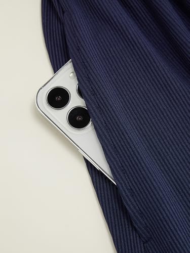 CIDER Womens V-Neck Midi Dress Ruched Short Sleeve Casual A Line Dresses2