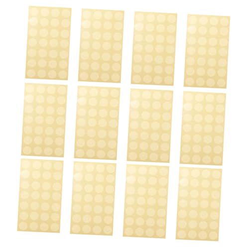 PRETYZOOM 12 Blatt Selbstklebende Lochverstärker Aufkleber für Loseblattpapier Transparente Papierloch Schutzetiketten zum Reparieren und Verstärken von Papierlöchern Langlebige Klebepunkte