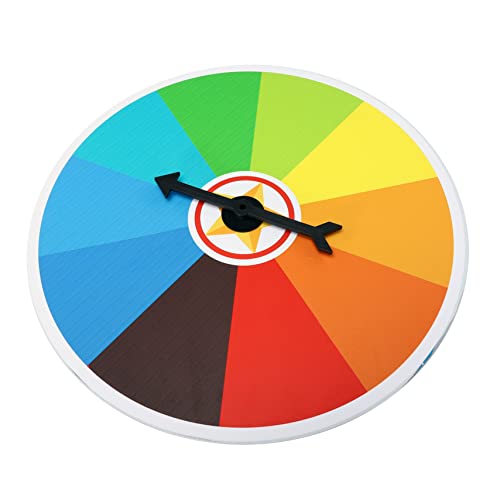 BRIGHTFUFU 1Pc Wall Mounted Game Wheel for Classroom Parties Events Lightweight Portable Easy to Clean for Birthday Prizes Entertainment