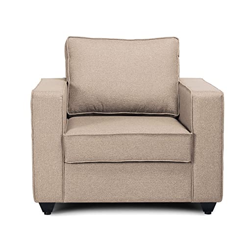 Image of Wakefit Sofa Set | 3 Year Warranty | Sofa 6 Seater, 6 Seater Sofa for Living Room, Wooden Sofa Set, Sofa Set 3+2+1 Seater - Napper(Omega : Pearl)