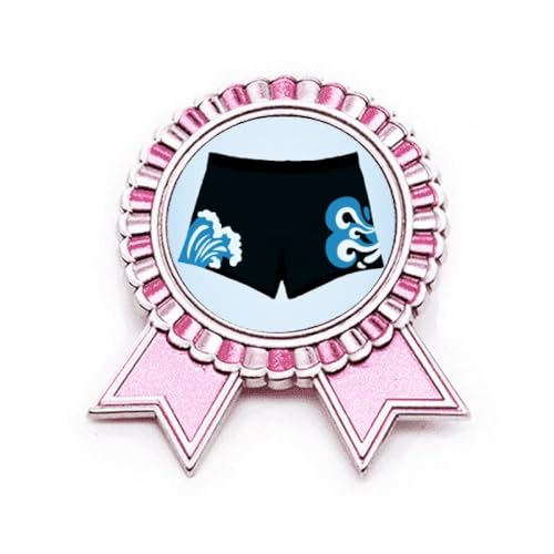 Badge en métal noir et rose M pour masquer un accroc ou personnaliser un vêtement uni
