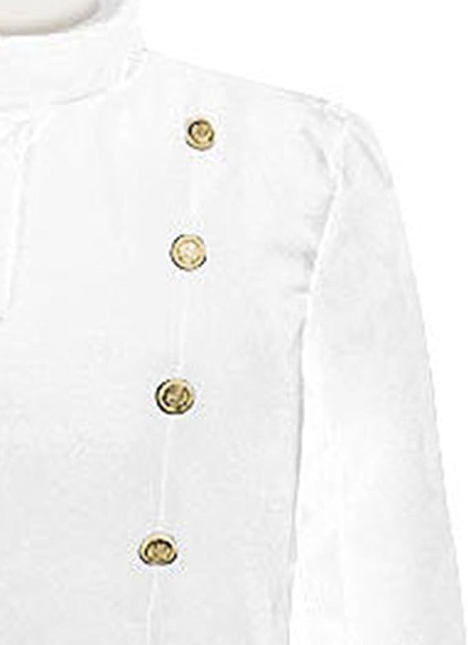 Men's Double Breasted Stand Collar Stage Blazer Slim Fit Long Sleeve Dress Suit Business Irregular Hem Jacket3