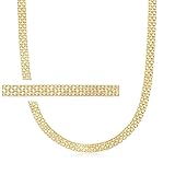 Ross-Simons Italian 18kt Yellow Gold Bismark-Link Necklace. 16 inches