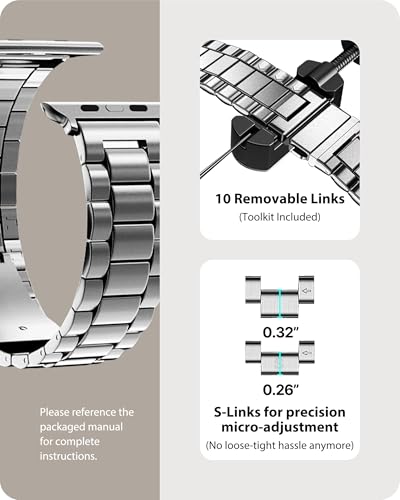 Image of Fullmosa Metal Band with Case for Apple Watch 42mm Series 11 10