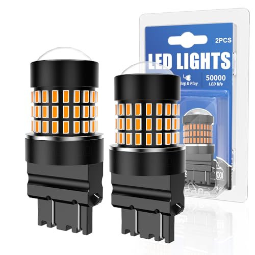 AUIMSOCO 3157 LED Amber Yellow Turn Signal Bulb for Chevy