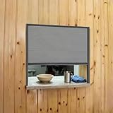 Vibeo Puerta Enrollable Puerta Plegable Tipo Acordeón para Pasaplatos de Cocina, Persiana Retráctil para Armarios(105x45cm(41.3x17.7in))