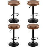 Tabouret de cuisine de haute qualité : Le tabouret pour cuisine est équipé d'un vérin à gaz de bonne qualité qui permet de régler le siège entre 62,5 et 83,5 cm, s'adaptant ainsi aux différentes hauteurs de table. En outre, ce tabouret pivotant à 360° facilite l'accès aux objets. Le socle métallique est robuste et durable pour une longue durée de vie