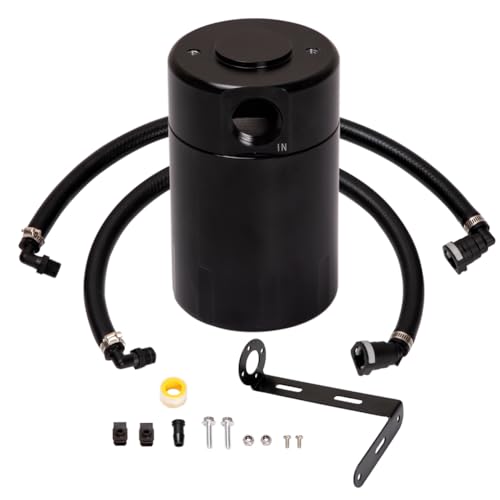 Oil Catch Can, Air Oil Separator Compatible with f150 2011 2012 2013 2014 2015 2016 2017 2018 2019 2020 2021 2022 2023 2.7L 3.5L 5.0L Raptor 17 18 19 20 21 22 23 Expedition 18-21 3OZ