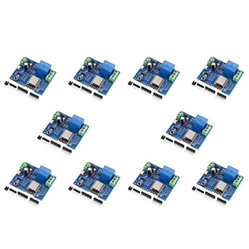 Fegtrty 10X WIFI Relay Controller Module, DC 5V 8V-80V ESP8266 Wireless Controller Module ESP-12F for IOT Smart