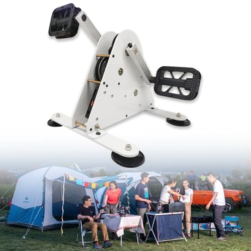 LZDOYY Generador de Pedales de 50W/100W Salida CC 1-35V Salida de Carga rápida USB Dual Generador de manivela, Entrenador eléctrico de Fitness Bicicleta de Spinning,50W