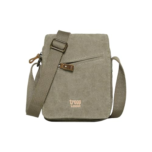Troop London TRP0239 Clásico Bandolera Mini Tela - Verde, Khaki