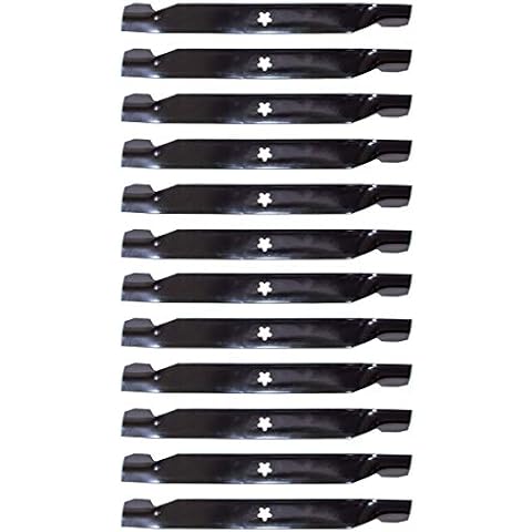 12PK Oregon 42” Lawn Mower Blades Replacement for Sears Craftsman Poulan AYP Ariens 127843, 138498, 138971, 532127843, 532138498, 532138971 High Lift Blades Cover