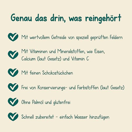 Milupa Milchbrei Stracciatella – Glutenfreier Babybrei ohne Palmöl – Frei von Konservierungs- und Farbstoffen – Ab dem 8. Monat – 4 x 400 g (Packung mit 3)