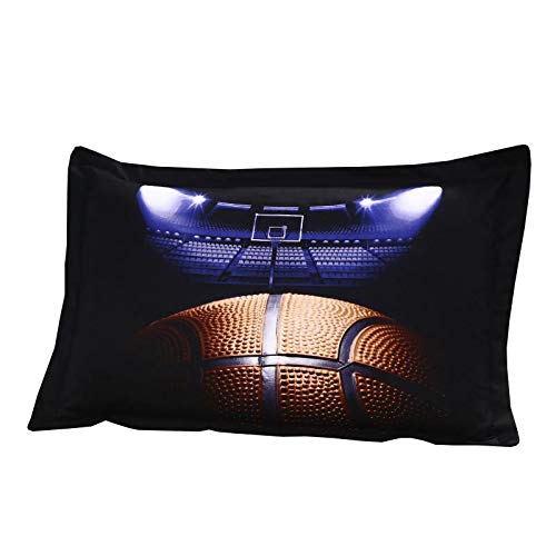 Sdiii 4Pc Basketball Sheet Sets Full Size Sport Bedding Sheet Sets With Flat Fitted Sheet For Boys, Girls And Teens (Full, New Basketball) #TOP3