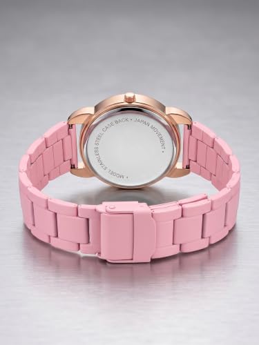 Image of Shocknshop Analog Women Watches Ladies Rose Gold Round Dial Metal Strap Wrist Watch for Woman and Girls -WCH196