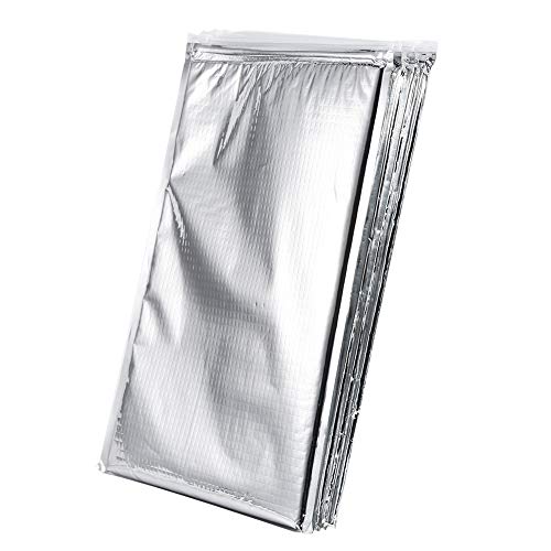 VGEBY1 Insulated Bags, Double-Sided Self-Sealing Aluminium Insulated Cooler Bags for Picnic Camping (30 x 35 cm), Silver