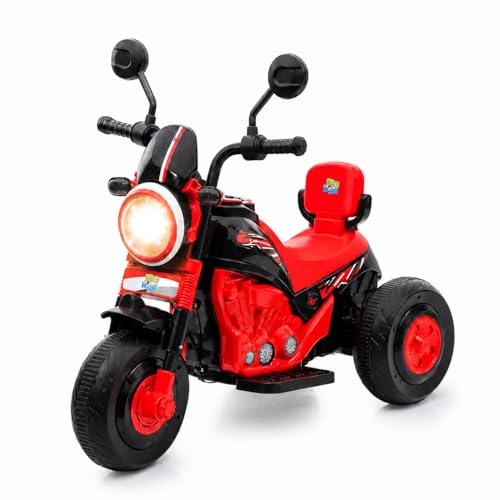 Image of PRO Kids S500 Rechargeable Electric Kids Bike with Bluetooth, USB, AUX, Music & LED | Ride-On Bike for Boys & Girls (1.5-4 Years) | 6V Battery Powered | Foot Accelerator