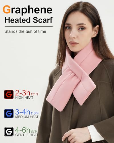 Heated Scarf for Men and Women – Rechargeable Warm Neck Wrap for Winter, Outdoor, Travel, and Daily Use4