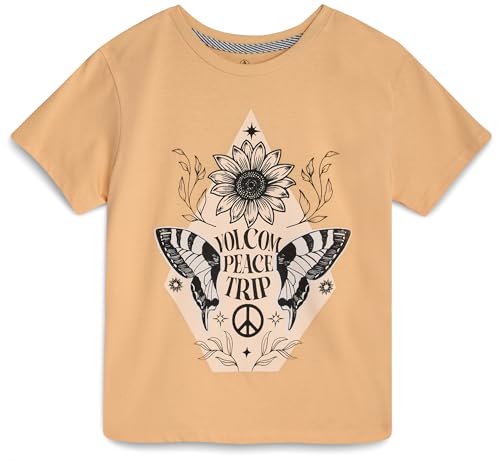 Volcom Girls Shirts - Casual Crewneck Short Sleeve Graphic Tee Trendy Tops - Breathable Girls Summer Clothes