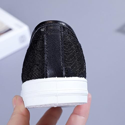 Tenis de malla de encaje para mujer transpirables para caminar fresca 2