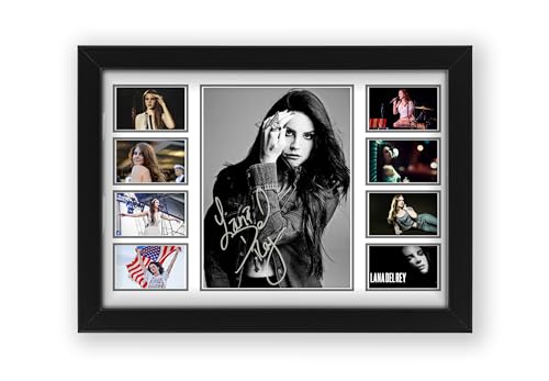 Lana Del Rey Signed Poster Print - Limited Edition Autograph Fan Gift Collectible Memorabilia Merchandise (Unframed A4 (30x21cm))