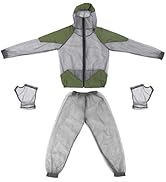 Lixada Mosquito Suit - Whole Body Repellent Bug Jacket Mesh Hooded Suits Men Women Ultra-fine Mes...