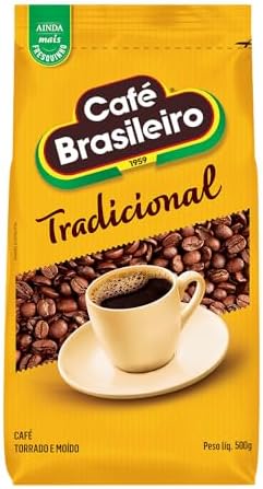 Café Torrado e Moído Tradicional Café Brasileiro Pacote 500g