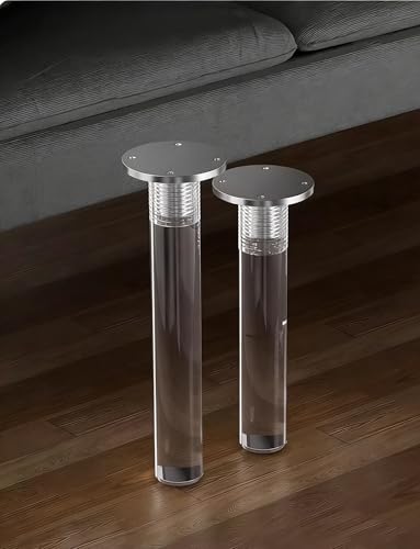 Patas acrílicas para muebles de 15.7 pulgadas en pack de 2 soportes transparentes 2