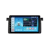 Fellostar Android Car Radio Stereo for BMW 3 Series E46 323ci 325ci 330ci 318i 328i 330xi M3 1998-2006, Built-in Carpaly Android Auto 8-Core IPS Screen Head Unit(8GB RAM + 256GB ROM)