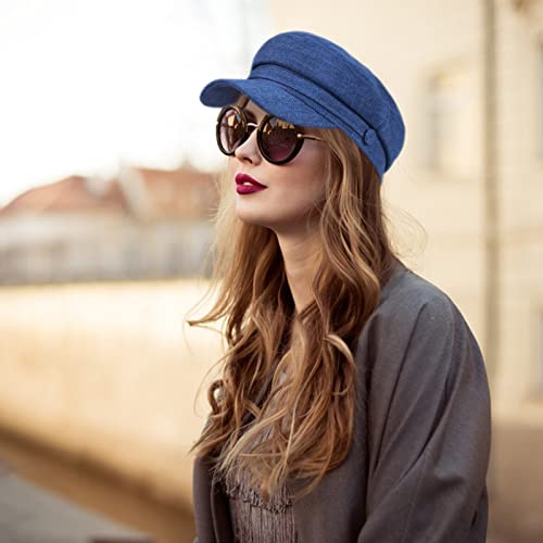 Gorra Boina Mujer Newsboy Negra Talla Única miniatura 6