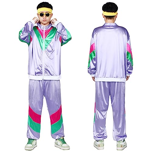 Alaiyaky 80s Shell Suit For Female, 90s Fancy Dress Women, Ladies